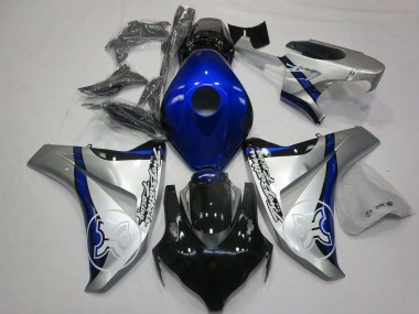 Rabatt Honda CBR1000RR Motorrad Verkleidung 2008-2011 - Silber Blau Glanzendes Schwarz