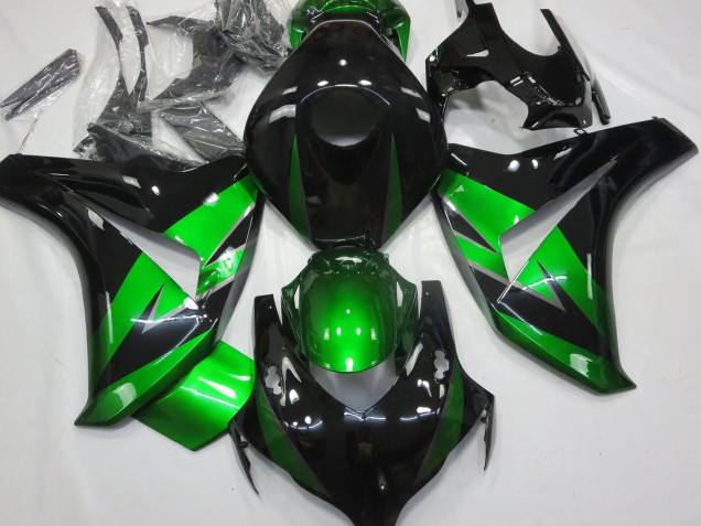 Rabatt Honda CBR1000RR Motorrad Verkleidung 2008-2011 - Grun Glanzendes Schwarz