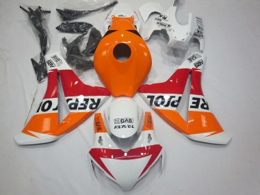 Rabatt Honda CBR1000RR Motorrad Verkleidung 2008-2011 - Orange Weiss Rot Glanzendes Schwarz Repsol