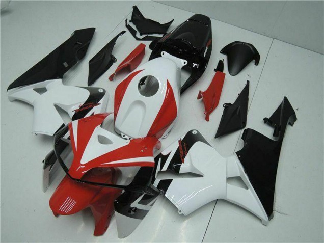 Rabatt Honda CBR600RR Motorrad Verkleidung Kit 2005-2006 - Weiss Rot Schwarz