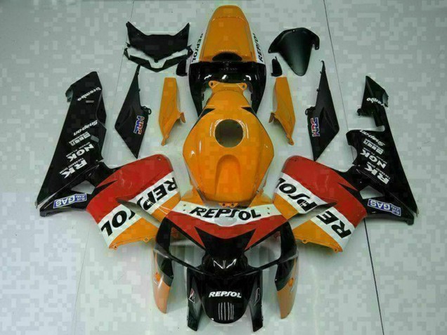 Rabatt Honda CBR600RR Motorrad Verkleidung 2005-2006 - Orange Weiss Rot Schwarz Repsol