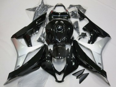Rabatt Honda CBR600RR Motorrad Verkleidung 2007-2008 - Silber Glanzendes Schwarz