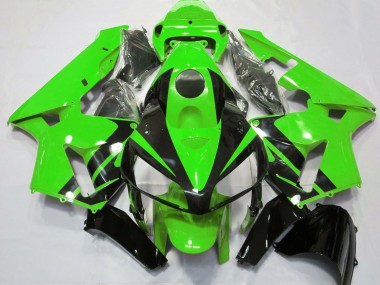 Rabatt Honda CBR600RR Motorrad Verkleidung 2005-2006 - Grun Glanzendes Schwarz Design