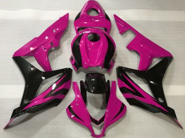 Rabatt Honda CBR600RR Motorrad Verkleidung 2007-2008 - Rosa Glanzendes Schwarz OEM Stil