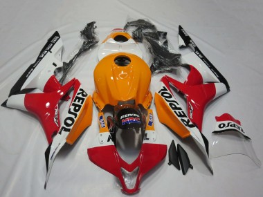 Rabatt Honda CBR600RR Motorrad Verkleidung 2007-2008 - Orange Weiss Rot Glanzendes Schwarz Repsol