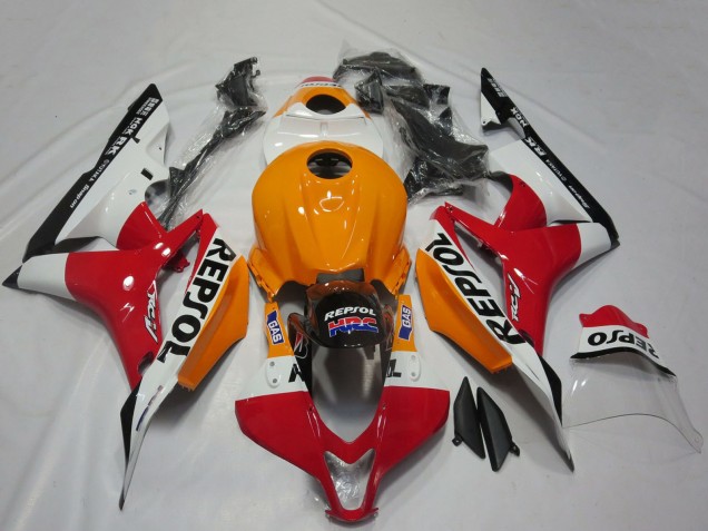 Rabatt Honda CBR600RR Motorrad Verkleidung 2007-2008 - Orange Weiss Rot Glanzendes Schwarz Repsol