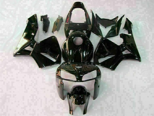 Rabatt Honda CBR600RR Motorrad Verkleidung 2005-2006 - Glanzendes Schwarz Weiss