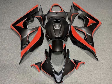 Rabatt Honda CBR600RR Motorrad Verkleidung 2007-2008 - Rot Matt Schwarz