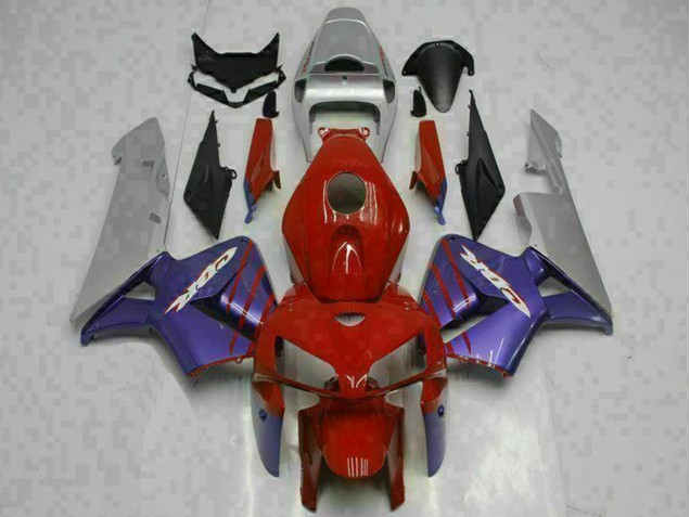 Rabatt Honda CBR600RR Motorrad Verkleidung 2005-2006 - Rot Lila Grau