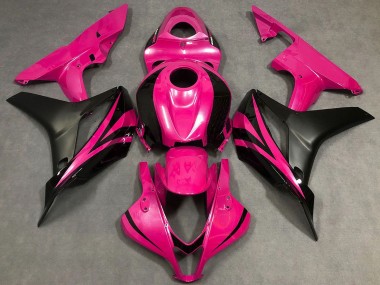 Rabatt Honda CBR600RR Motorrad Verkleidung 2007-2008 - Rosa Matt Schwarz OEM Stil