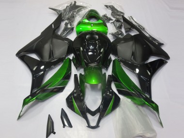 Rabatt Honda CBR600RR Motorrad Verkleidung 2009-2012 - Grun Glanzendes Schwarz Matt Schwarz