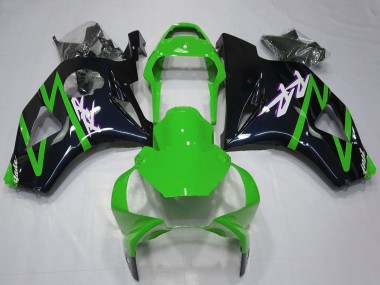 Rabatt Honda CBR954RR Motorrad Verkleidung Kit 2002-2003 - Grun Glanzendes Schwarz