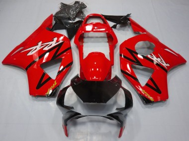 Rabatt Honda CBR954RR Motorrad Verkleidung 2002-2003 - Rot Glanzendes Schwarz
