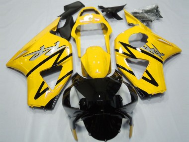 Rabatt Honda CBR954RR Motorrad Verkleidung 2002-2003 - Gelb Glanzendes Schwarz CBR Stil