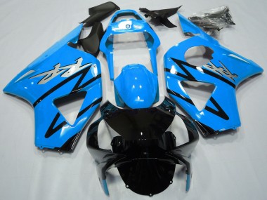 Rabatt Honda CBR954RR Motorrad Verkleidung 2002-2003 - Hellblau Glanzendes Schwarz CBR Stil