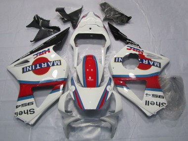 Rabatt Honda CBR954RR Motorrad Verkleidung 2002-2003 - Weiss Rot Schwarz Martini