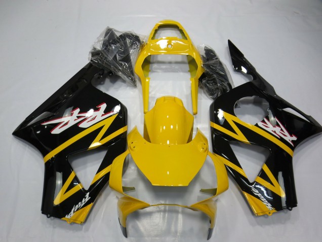 Rabatt Honda CBR954RR Motorrad Verkleidung 2002-2003 - Gelb Glanzendes Schwarz