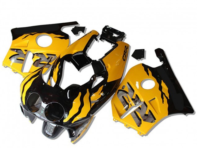 Rabatt Honda CBR250RR Motorrad Verkleidung 1990-1998 - Gelb Glanzendes Schwarz RR
