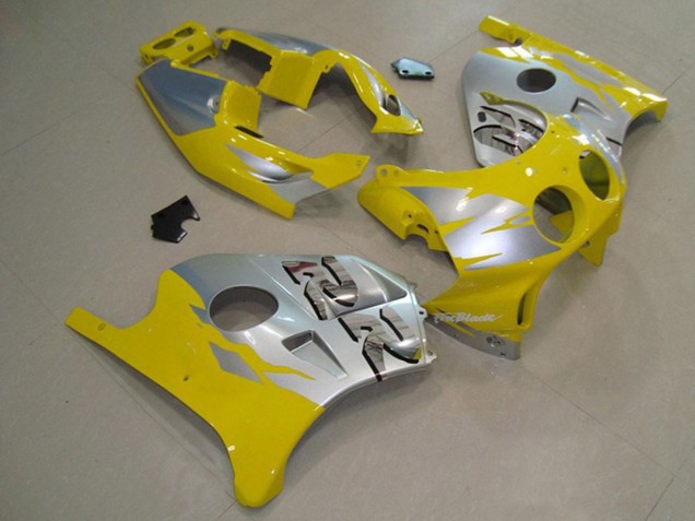 Rabatt Honda CBR250RR Motorrad Verkleidung 1990-1998 - Silber Gelb