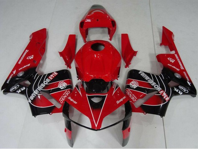 Rabatt Honda CBR600RR Motorrad Verkleidungen Kit 2005-2006 - Rot Schwarz