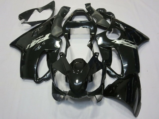 Rabatt Honda CBR600 F4i Motorrad Verkleidung 2001-2003 - Glanzendes Schwarz Silber Aufkleber