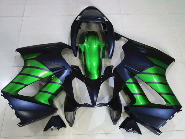 Rabatt Honda VFR 800 Motorrad Verkleidung 2002-2013 - Grun Matt Schwarz