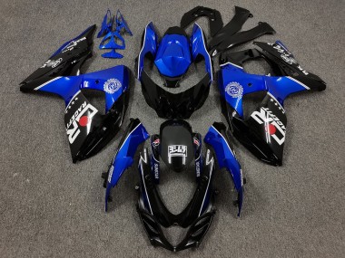 Rabatt Suzuki GSXR 1000 Motorrad Verkleidung 2009-2016 - Schwarz Blau
