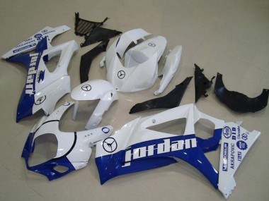 Rabatt Suzuki GSXR 1000 Motorrad Verkleidung 2007-2008 - Weiss Blau Jordan