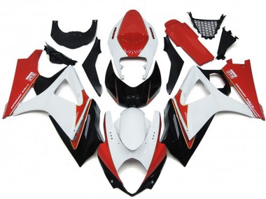 Rabatt Suzuki GSXR 1000 Motorrad Verkleidung 2007-2008 - Weiss Rot Schwarz
