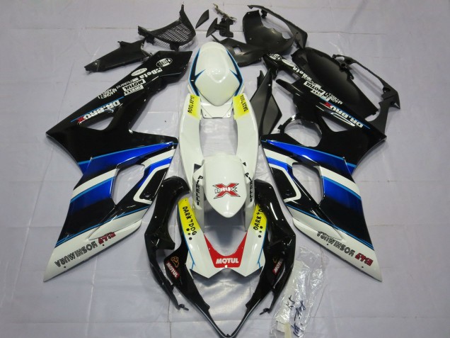 Rabatt Suzuki GSXR 1000 Motorrad Verkleidung 2005-2006 - Weiss Blau Schwarz Gelb Rot Dunkel Dog