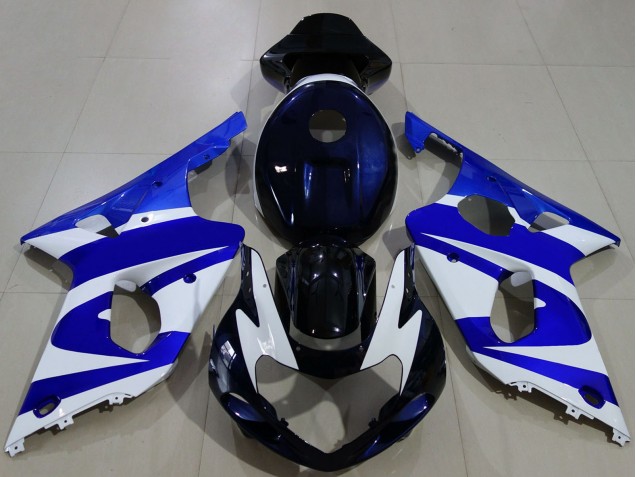 Rabatt Suzuki GSXR 1000 Motorrad Verkleidung 2000-2002 - Blau Weiss Schwarz
