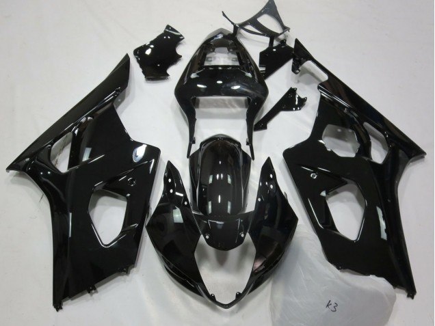 Rabatt Suzuki GSXR 1000 Motorrad Verkleidung 2003-2004 - Glanzendes Schwarz