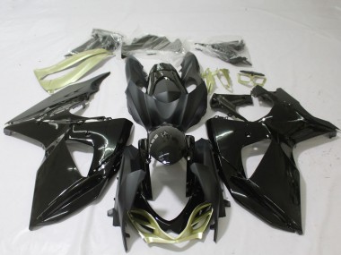 Rabatt Suzuki GSXR 1000 Motorrad Verkleidung 2009-2016 - Glanzendes Schwarz Silber