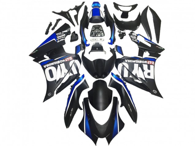 Rabatt Suzuki GSXR 1000 Motorrad Verkleidung 2017-2025 - Matt Schwarz Blau