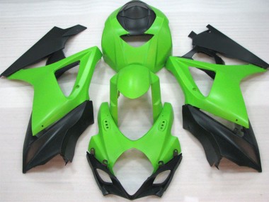 Rabatt Suzuki GSXR 1000 Motorrad Verkleidung 2007-2008 - Grun Matt Schwarz
