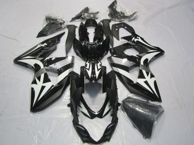 Rabatt Suzuki GSXR 1000 Motorrad Verkleidung 2009-2016 - Schwarz Weiss