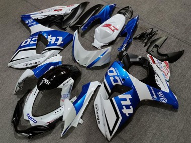 Rabatt Suzuki GSXR 1000 Motorrad Verkleidung 2009-2016 - Weiss Blau Schwarz Tyco