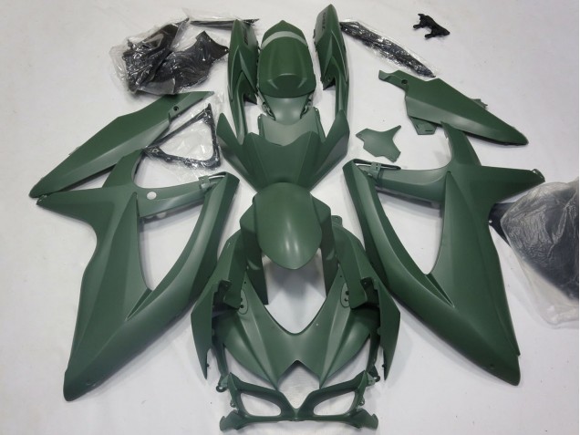 Rabatt Suzuki GSXR 600 / GSXR 750 Motorrad Verkleidung 2008-2010 - Armee Grun