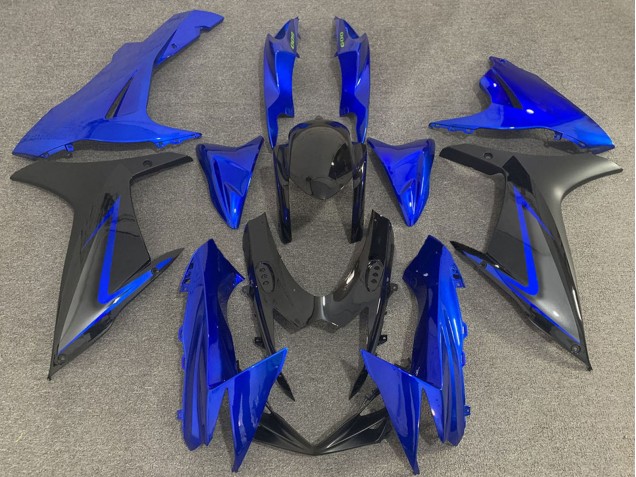 Rabatt Suzuki GSXR 600 / GSXR 750 Motorrad Verkleidung 2011-2024 - Blau Schwarz Grau