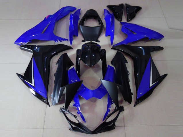 Rabatt Suzuki GSXR 600 / GSXR 750 Motorrad Verkleidung 2011-2024 - Blau Glanzendes Schwarz