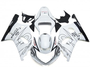 Rabatt Suzuki GSXR 600 / GSXR 750 Motorrad Verkleidung 2001-2003 - Weiss Schwarz Corona Alstare