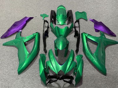 Rabatt Suzuki GSXR 600 / GSXR 750 Motorrad Verkleidung 2008-2010 - Grun Lila