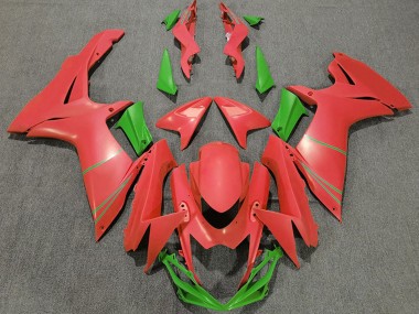 Rabatt Suzuki GSXR 600 / GSXR 750 Motorrad Verkleidung 2011-2024 - Grapefruit Rot Grun