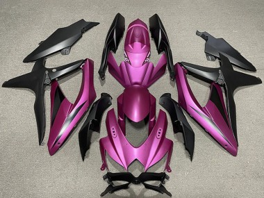 Rabatt Suzuki GSXR 600 / GSXR 750 Motorrad Verkleidung 2008-2010 - Lila Matt Schwarz