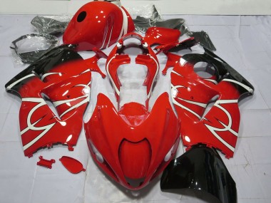 Rabatt Suzuki GSXR 1300 Motorrad Verkleidung 1996-2007 - Rot Weiss Schwarz