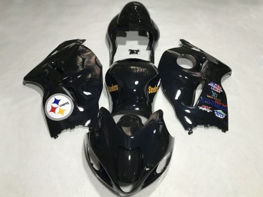 Rabatt Suzuki GSXR 1300 Motorrad Verkleidung 1996-2007 - Glanzendes Schwarz Team Logo