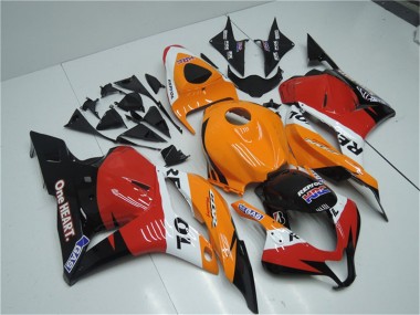 Rabatt Honda CBR600RR Komplette Abs Verkleidung Kit 2009-2012 - Orange Weiss Rot Glanzendes Schwarz Repsol