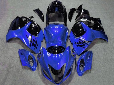 Rabatt Suzuki GSXR 1300 Motorrad Verkleidung 2008-2020 - Glanzendes Blau und Schwarz