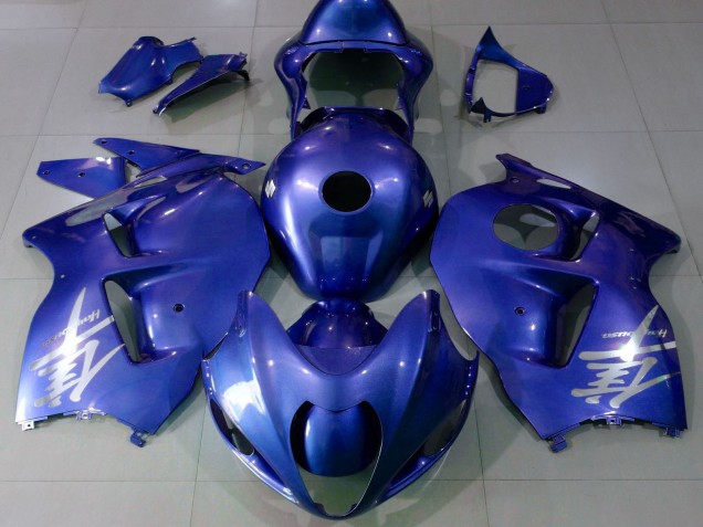 Rabatt Suzuki GSXR 1300 Motorrad Verkleidung 1996-2007 - Glanzendes Blau Silber Logo