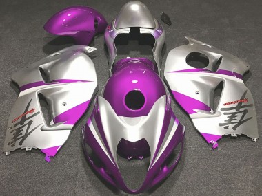 Rabatt Suzuki GSXR 1300 Motorrad Verkleidung 1996-2007 - Glanzendes Rosa und Silber